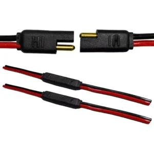 Chicote Conector Plug 2 Vias 4mm Falantes Caixas 2 Unidades