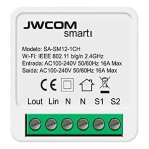 Relé Inteligente Wifi 16A Automatização Alexa Google Tuya Jwcom