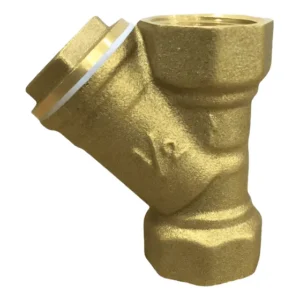 Válvula Latão Filtro Y Com Tela De Aço Rosca De 1/2 Polegada