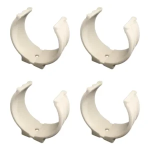 Kit 4 Abraçadeira Impacto Cano Tubo 75mm 3'' Branca Estrela