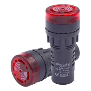 Buzzer Industrial 22mm 220v Ad16-22sm Sonoro Led