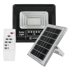 Luminária De Parede Solar Led Ip66 Refletor Inteligente 50w
