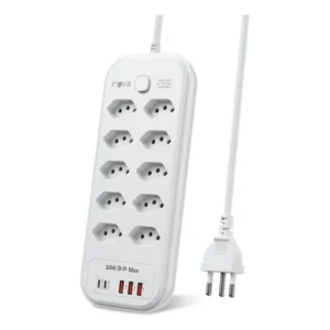 Filtro De Linha 10 Tomadas + 3 Usb (2 Usb-c Pd) Bivolt 2500w