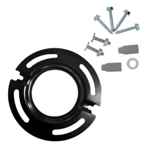 Flange de Fixação Agparts para Vaso Sanitário Preto Motorhome Trailer