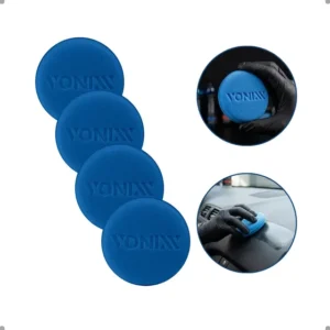 Kit 4 Aplicador De Espuma Vonixx P/cera E Painel Acabamento.