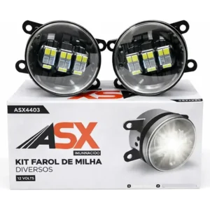 Par Farol De Milha Universal 12-60v 5.000lumens 40w 6000k