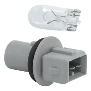 Soquete Da Lanterna Farol Luz Placa Com Lâmpada Pingão W5w