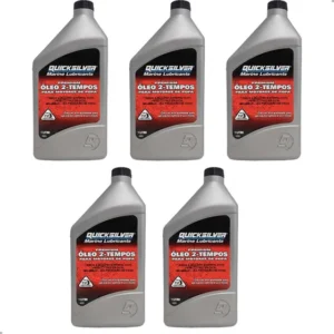 Óleo de motor Quiksilver 2 tempos TC-W3 2 Tempos para náutico de 5 unidades x 1L / 5L