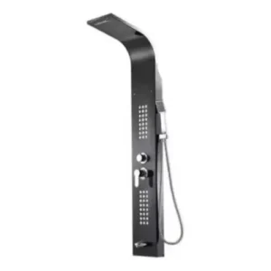 Chuveiro De Inox Com Hidromassagem 5 Jatos Preto