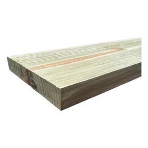 1 Prancha De Pinus Tratado Autoclave 5x30x300 Cm Plainadas