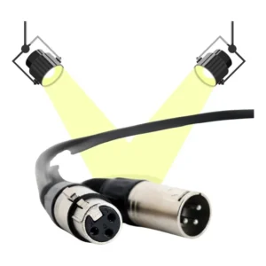 Kit 5 Cabos Dmx Para Iluminação 15 Metros