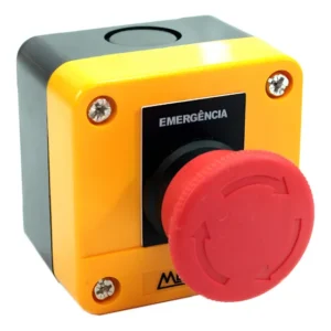 Caixa Plástica Amarela C/ Botão De Emergência Cp1-e (1nf)