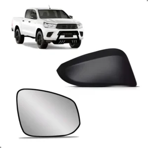 Kit Capa E Lente De Retrovisor Hilux 2016 A 2025 Direita
