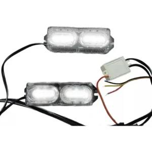 Kit Led Strobo Farol Policia Viaturas Carro Moto Quadriciclo