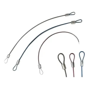 Cabo de Aço Lacre 1/16 Revestido 30cm Segurança Viagem Marca J Carvalho