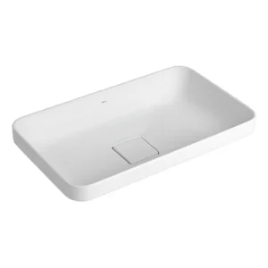 Cuba Deca Sobrepor Retangular Banheiro 50cm L 23050 17 Branco