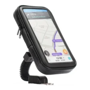 Suporte Celular Moto Impermeável 5.5'' Lehmox Preto Sucção Painel