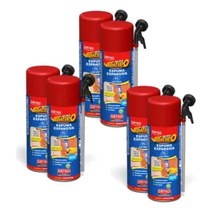 Kit 6 Espumas Expansivas Selantes Vedatudo Dryko 300ml