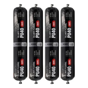 Kit 4 Sache Selante Pu 40 Cinza Cola Construção Adesivo 800g
