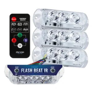 Kit Strobos Ritmico Sound Flash Beat Ir C Central E Controle