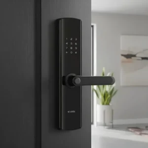 Fechadura Digital de Embutir Biométrica Wi-Fi com Senha, Tag, Cartão, Aplicativo, Preto Velds