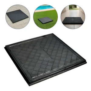 Tampa 50x50 Cisterna Telefone Esgoto Ferro Fundido Com Aro