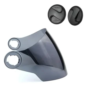 Viseira Fumê Atomic New Liberty 3 Joy 23 + Par Reparo Botão