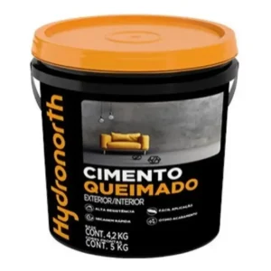 Cimento Queimado Fosco 5kg Hydronorth Parede Interna E Exte