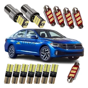 Kit Lâmpadas Led Canbus Jetta Iluminação Teto Placa Ré Farol