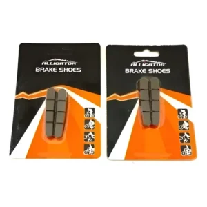 2 Par De Sapata Refil Freio Estrada Marrom Roda Carbono