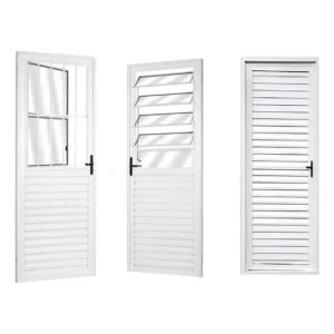 Porta De Alumínio Branco 2.10 X 0.80 Linha 25 Ofertas