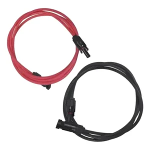 Cabo Solar 6mm 3m P+ 3m V + Conector Mc4 Solar Crimpados