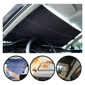 Protetor Solar Parabrisa Painel De Carro Cortina Retrátil