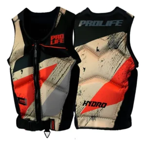 Colete Salva Vida Neoprene Homologado Classe V Prolife Hydro Cor Sand Red Tamanho M