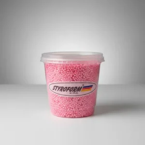 Perola De Isopor Eps Bolinha Bola Rosa Pote 750ml Styroform