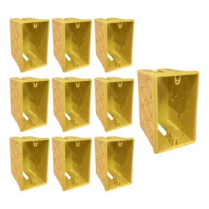 Kit 10 Caixa Luz 4x2 Profunda 84mm Reforçada De Embutir