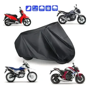 Capa Cobrir Moto Couro Protetora Sol Chuva Impermeável P M G