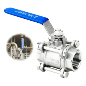 Válvula De Esfera De 2 Polegadas, De Três Peças E Passagem Total, Em Aço Inoxidável, Resistente À Corrosão E A Altas Temperaturas, Adequada Para Abastecimento De Água, Drenagem E Gás Liquefeito