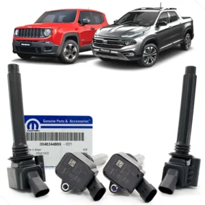 4 Bobinas Ignição Original Fiat Toro Jeep Renegade 1.8 Flex