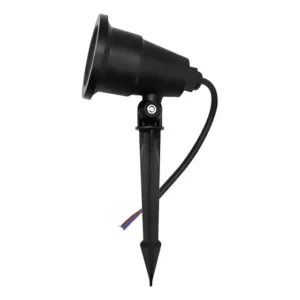 Luminária Espeto Jardim Com Lâmpada Cob Led 3w Luz Quente