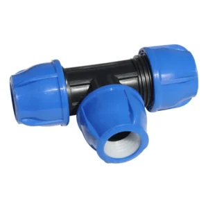 Tee De Compressão para Pead 25mm - PN20 - Alta resistência - Conexões PEAD - Tee para mangueira de PEAD - T para Tubo de PEAD - Te para mangueira PEAD - 3 vias