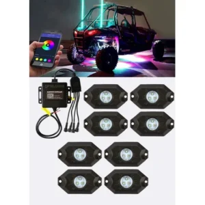 10 Luz Led Caixa De Roda Camionete Cyber Rock Light