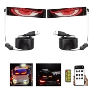 2 Paineis Flexivel Olhos Dinâmicos Parabrisa 9x37