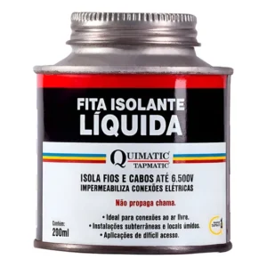 Fita Isolante Líquida Preta 200 Ml - Quimatic Tapmatic