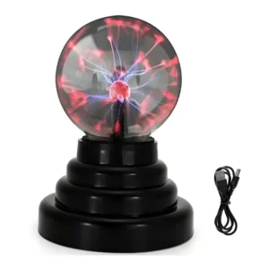 Globo De Plasma Light Bola Cristal Mesa Touch Magica Cor da estrutura Preto