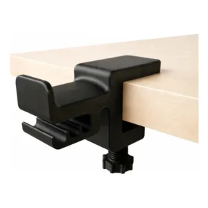 Suporte De Mesa Para Headset Com Abraçadeira E Porta Cabo