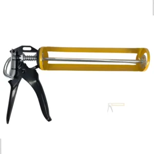 Pistola Aplicador Silicone Alumínio Amarelo Profissional Precisão SD TOOLS