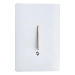 Pulsador Campainha 4x2 - Novara Branco Gold