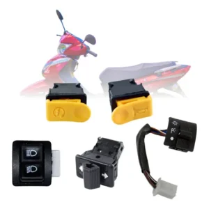 Kit Botões Chave Luz Buzina Pisca Seta Farol Jet 50 Jet 125