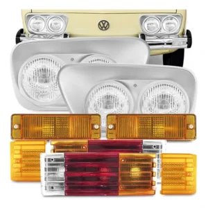 Kit Farol Brasilia 1978 1979 1980 1981 Lanternas + Moldura